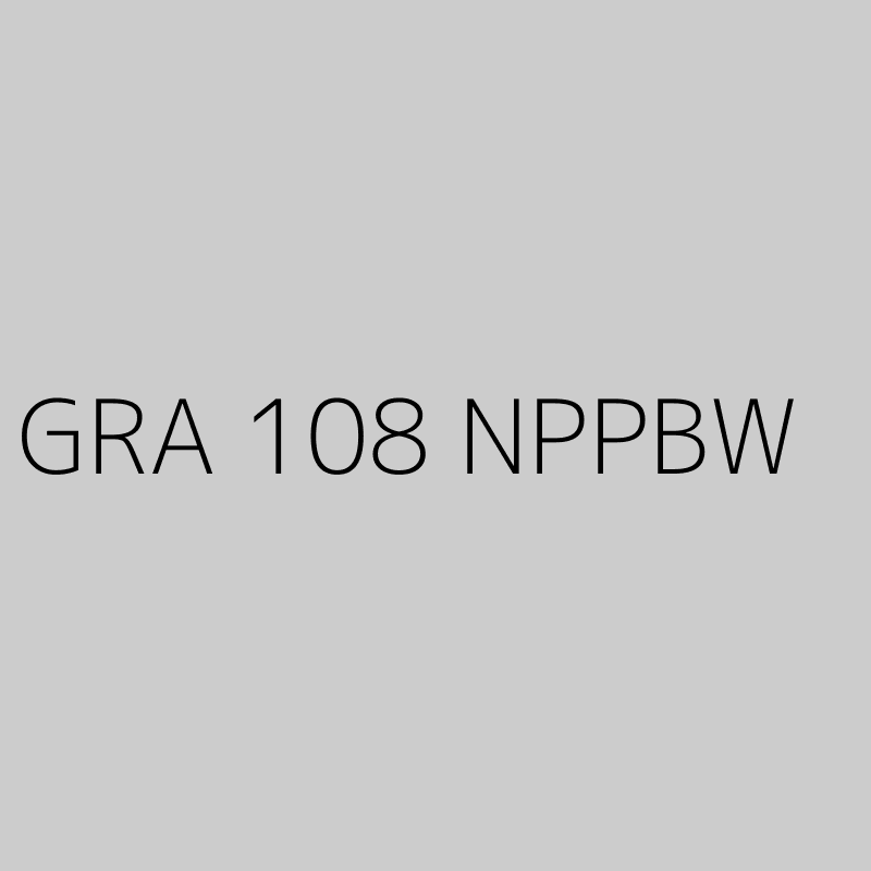 GRA 108 NPPBW 